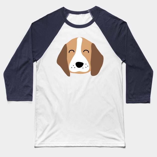 Beagle dog Baseball T-Shirt by CindyS